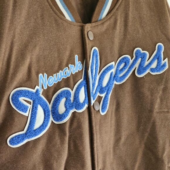 Newark Dodgers Negro Leagues JC Freeman and Son 1920s Wool Brown Jacket Mens XXL - Picture 4 of 8